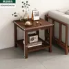 Mesa lateral mesa de centro mesa sala de estar casa mini madeira maciça simples estilo chinês sofá de canto canto lateral pequeno apartamento mesa quadrada