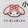 Demonio Kuromi Conejito Pequeño y Bonito Goma Suave de PVC Chanclas Funda para Teléfono Parche Decorativo Accesorios de Bricolaje Taza de Agua Funda para iPad Pegatina