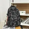 Mochila Estilo Japonês Ins Minimalista com Estampa de Estrelas, Modelo de Alta Qualidade com Amortecimento a Ar, Mochila Esportiva Elegante para Treinamento de Estudante do Ensino Médio