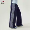 Calça Casual de Primavera para Meninas 2026 Novo Estilo Doce e Estilosa Renda Decorativa Patchwork Solta Confortável Calça de Moletom