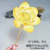 Abanico de Estilo Chino con Temática de Loto, Abanico Cultural y Creativo con Caligrafía China, Abanico Redondo en Blanco Estilo Antiguo, Abanico Redondo Espesado de Loto, Abanico Creativo con Pintura Tradicional China