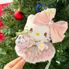 Nuevo Llavero de Peluche Original de Hello Kitty, Exquisito Atuendo de Muñeca, Regalo Perfecto para Muñecas, Accesorio para Bolsos