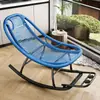 Mecedora Reclinable Adulto Puede Dormir Hogar Balcón Descanso para Almorzar Silla de Ocio Silla de Ratán Colorida Casual Silla para Persona Perezosa