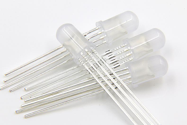f5圆头雾状RGB灯珠 f5全彩共阳LED灯珠