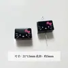 Dulce Genial BarbieGugubi Mengli Serie Rosa Negra Bolígrafo Corazón Flor Acrílico Hecho a Mano DIY Accesorios Materiales