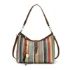 Bolso cruzado elegante y versátil para el trabajo, Bolso de hombro casual con diseño tejido, Bolso de axila moderno y fresco
