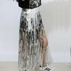 Amazon Disfraz de Show de Danza Vestido de Seda Lluvia Mascarada Fiesta de Cumpleaños Decoración Fiesta Hawaiana Vestido de Seda Lluvia