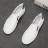 Tênis de Lona Masculino Primavera Slip-on Respirável Estilo Coreano Tendência Versátil Casual Moda Masculina para Verão
