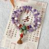 Pulsera Bodhi blanco lechoso de jade para hombres y mujeres diseño de doble anillo con cuentas de ábaco pulsera de cuentas Bodhi Buda venta al por mayor
