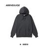 Primavera y Otoño Nuevo 300g Tela Saludable Sudadera de Hombre y Mujer Color Sólido Casual Pulóver Manga Larga con Capucha Hombro Caído Suelta