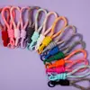Cuerda de Muñeca Anti-Pérdida Transfronteriza Llavero de Cuerda Tejida a Mano Lanyard de Dos Colores para Teléfono Móvil Lanyard para Funda de Teléfono Móvil Llavero