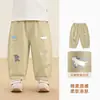 Ropa infantil Kaka Panda: pantalones de algodón puro para niños, pantalones tejidos para niñas, pantalones de otoño para bebé, pantalones casuales de otoño para niños