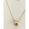 Versión Alta Collar de Cerámica Baojia para Mujer V Oro Oro Rosa Primavera Hombrecito Rojo Cadena para Cintura Clavícula Grande y Pequeña Caridad