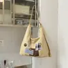 Estilo Coreano Viento Ins Nuevo de Moda Bolso de Hombro Único para Chicas Gran Capacidad Alta Apariencia Bolso Tote de Mano para Viajes Diario Mujeres