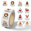 Pegatinas Navideñas Populares en Varios Estilos, Pegatinas de Tatuaje de Regalo de Navidad, Pegatinas en Rollo, Pegatinas Navideñas