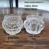 Copo de Vidro Transparente para Vela, Pote de Vela Perfumada, Suporte para Vela, Copo Suporte para Vela Aromática, Garrafa de Vidro, Estilo Nórdico