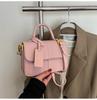 Bolso Cuadrado Pequeño de Mano de Color Contrastante Transfronterizo para Mujer 2025 Nuevo Estilo de Moda Bolso de Un Hombro Personalizado para Viaje Diario