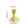 Juego Vintage Decoración Simple para el Hogar Comedor Fiesta de Bodas Portavelas de Metal Portavelas Estilo Europeo Lujo Ligero