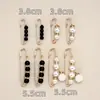 Pantalones Falda Fijos de Cintura Ceñida con Broche de Perla Artefacto de Cintura Ceñida Ropa Cuello Capa Broche Ligero Anti-deslizamiento Joyería