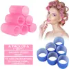 Rizador de pelo autoadhesivo con velcro, rollo de flequillo, esponjoso, rizador de aire de nailon de color interior, venta al por mayor
