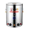 Y Cozedor Elétrico de Aço Inoxidável para Mingau e Sopa com Base Isolada Reutilizável, Balde Elétrico Grande de Aço Inoxidável para Sopa de Café da Manhã