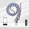 Alça de celular trançada vibrante e colorida, alça transversal ajustável, durável e resistente a rasgos, design anti-perda, conjunto completo de acessórios, alça de celular transversal