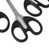 Tijeras de Mango Negro Acero Inoxidable Tijeras Multiusos para Oficina DIY Hecho a Mano Oficina Hogar Herramientas de Corte y Costura Tijeras