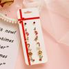 Nuevos aretes navideños creativos traje aretes de alce navideño juego simple de 8 piezas aretes de regalo navideño