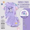 Nueva Camiseta de Manga Corta de Verano con Dibujos Animados para Niños Mayores, Camiseta Elegante de Media Manga de Verano de Moda