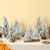 Mini árbol de Navidad de cedro de lino navideño, decoración para árbol de Navidad, suministros para decoración de interiores de restaurantes y bares.
