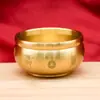 Pote de Arroz de Latão, Pote das Cem Bênçãos, Ornamento para Mesa de Sala de Estar e Escritório, Tigela do Tesouro, Pote de Água, Incensário, Ornamento de Latão que Atrai Riqueza