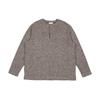 Northern Limit Marca de Moda Americana para Hombre Otoño 2025 Nueva Camiseta de Manga Larga con Cuello Henley Camiseta Básica Texturizada para Hombre