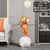 Figura de Astronauta para Sala de Estar Mueble de TV, Decoración de Astronauta de Lujo de Alta Gama, Regalo de Hotel de Moda para Inauguración de Casa