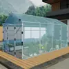 Estufa de Plástico Simples para Uso Doméstico, Pequena Estufa Quente de Inverno para Telhado, Casa de Flores, Estrutura de Estufa, Isolamento, Tenda de Flores de Plástico, Tenda Quente