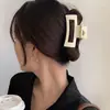 Para cabelos grossos, presilha de tubarão acrílica da moda, presilha de cabelo francesa fofa em formato de coração, presilha de garra com laço elegante para mulheres