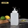 Botellas de plástico exprimibles, botellas para mermelada de grado alimenticio, botellas exprimibles de boca ancha, botellas para azúcar glass, botellas para aderezo de ensalada de tomate, botellas para salsas comerciales