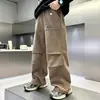 Nueva colección primavera/otoño de pantalones para niño para 2026: pantalones casuales para niños, pantalones deportivos holgados con puños elásticos para niños mayores
