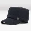 Gorros de Lana Cálidos con Protección para los Oídos para Otoño e Invierno de Hombre, Gorros de Algodón para Personas de Mediana Edad y Mayores, Gorras Casuales tipo "Dad Hat", Gorras de Visera Antifrío para Mayores