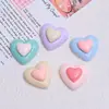Estrella Corazón Colorida Dibujo Animado Hecho a Mano DIY Pegamento de Crema Resina Accesorios Pequeños Decoración Creativa para Zuecos Materiales
