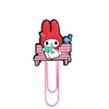 Clip de Papel Grande Melody Suministros de Oficina Coloridos Clip de Papel Creativo Lindo Aguja en Forma de U Marcador de Libros de Dibujos Animados de PVC