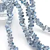 Cuentas triangulares de cristal, cuentas de vidrio galvanizado, cuentas de diamante triangulares chapadas en color, cuentas sueltas, accesorios de joyería hechos a mano, material de bricolaje