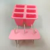 Molde de Helado de 6 Piezas Casero Paleta Vieja Paleta de Helado Paleta de Helado Palitos de Queso para Niños Fabricación de Hielo Grado Alimenticio