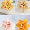 Venta Caliente Transfronteriza Rama de Flor de Lirio Tejida a Crochet Hecha a Mano Lana Tejido Flor Artificial Decoración del Hogar Regalo Venta al por Mayor