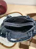 Bolso de mezclilla de moda transfronterizo, gran capacidad, bolso versátil de alta gama para el día a día de mujer, bolso de hombro para damas, bolso cruzado
