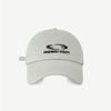 Gorra de béisbol roja suave con bordado de letras coreanas para mujer, ala ancha, cara grande, sombrero pequeño, gorra de cabeza grande