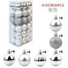 Juego de bolas navideñas de plástico galvanizado de 4/6 cm y 36 piezas de Amazon, decoración para árbol de Navidad, colgante de luz