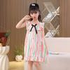 Camisón de Estilo Princesa para Niñas 2025 Nuevo Verano Algodón Nube Pijama para Niños de Manga Corta Mediano y Grande Ropa de Casa para Niños Falda