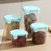 Frasco Sellado de Plástico Transparente Frasco para Almacenar Granos Frasco para Almacenar en Refrigerador de Cocina Caja para Almacenar Alimentos Frasco de Almacenamiento