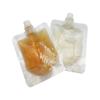 Fábrica en stock venta al por mayor 50 ml bolsa con boquilla loción tónico bolsa de embalaje de pequeña capacidad bolsa con boquilla transparente