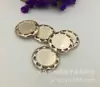 Materiales para Accesorios de Joyería de Plástico DIY Base Redonda para Piedras de Tiempo con Base Interior de 2.5x2.5cm